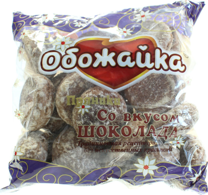 Пряники со вкусом шоколада Обожайка Сормовская КФ м/у 380г