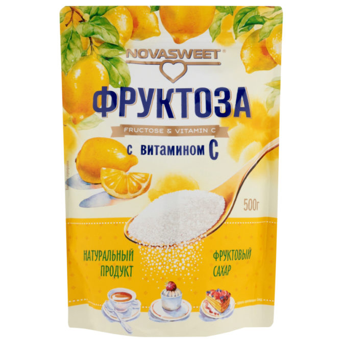 Фруктоза с витамином С Novasweet к/у 500г