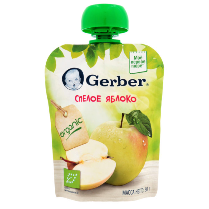 Пюре для детей Gerber Спелое яблоко, 90 г