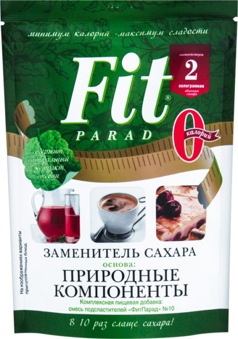 Заменитель сахара FitParad Природные компоненты, 200 г