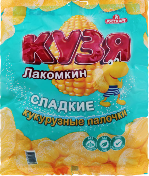 Кукурузные палочки Русскарт Кузя Лакомкин сладкие, 85 г