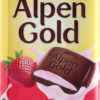 Шоколад молочный Клубника с йогуртом Alpen Gold м/у 90г