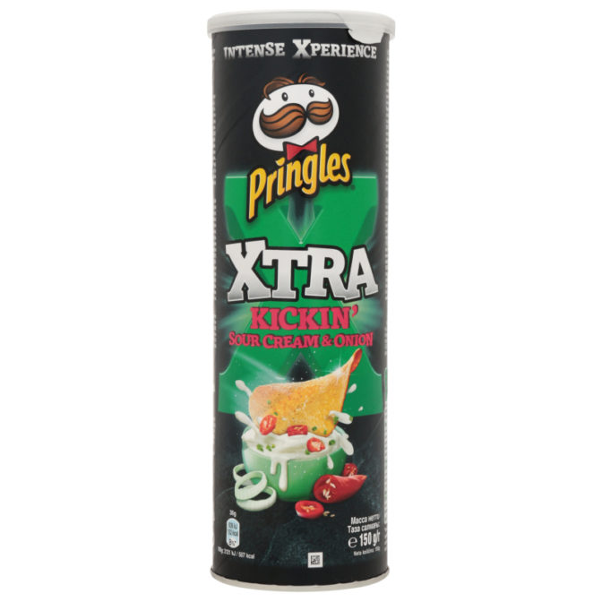 Чипсы Pringles XTRA сметана и лук, 150 г