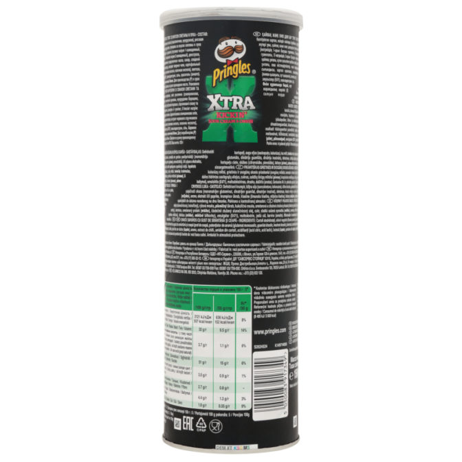 Чипсы Pringles XTRA сметана и лук, 150 г