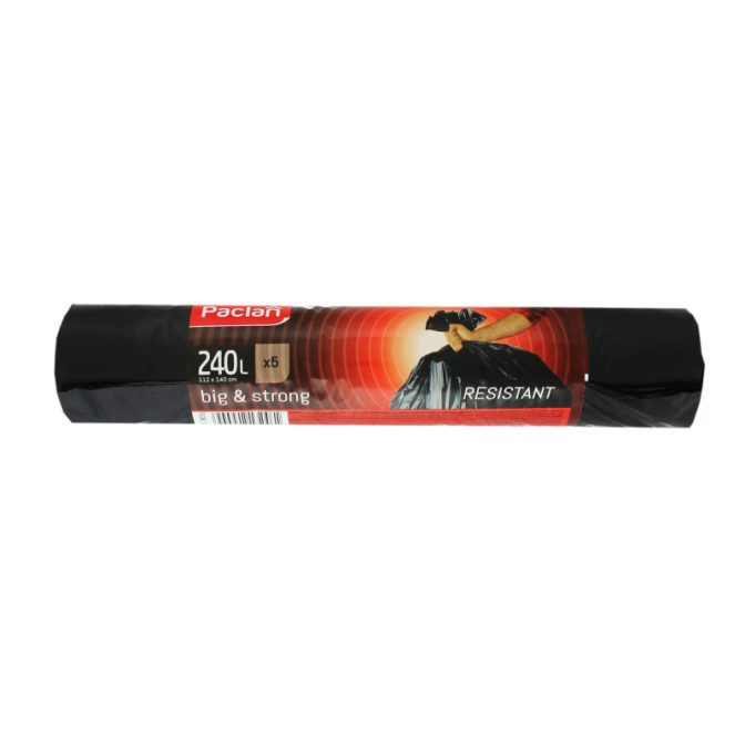 Пакеты для мусора Paclan Big&Strong 140х112см 240л 5шт, упак