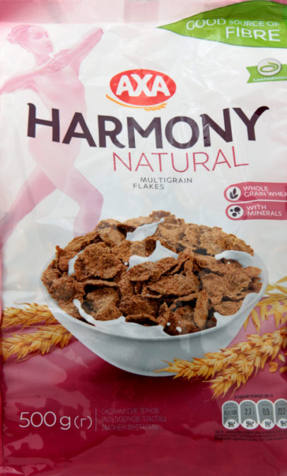 Готовый завтрак Axa Harmony Natural хлопья мультизерновые, 500 г