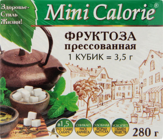 Фруктоза Mini Calorie прессованная, 280 г