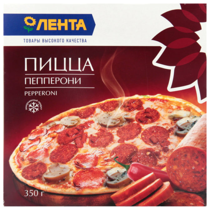 Пицца Лента пепперони замороженная, 350 г