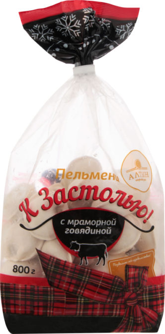 Пельмени Алтын К застолью! с мраморной говядиной, 800 г