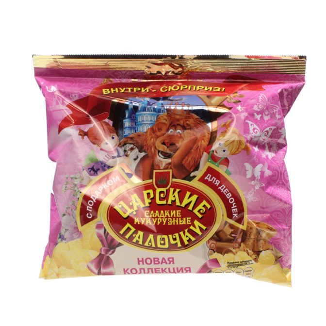 Палочки кукурузные сладкие с подарком для девочек Царские м/у 50г
