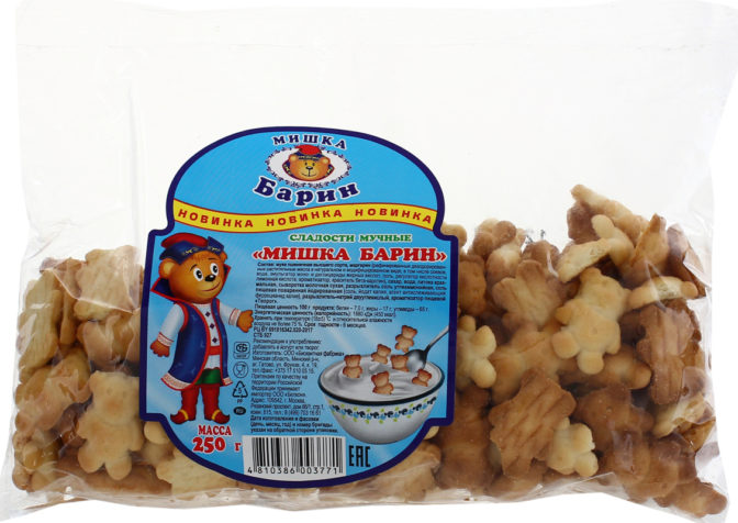 Печенье Мишка Барнин Сладости мучные, 250 г