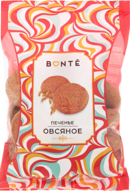 Печенье Bonte Овсяное, 400 г