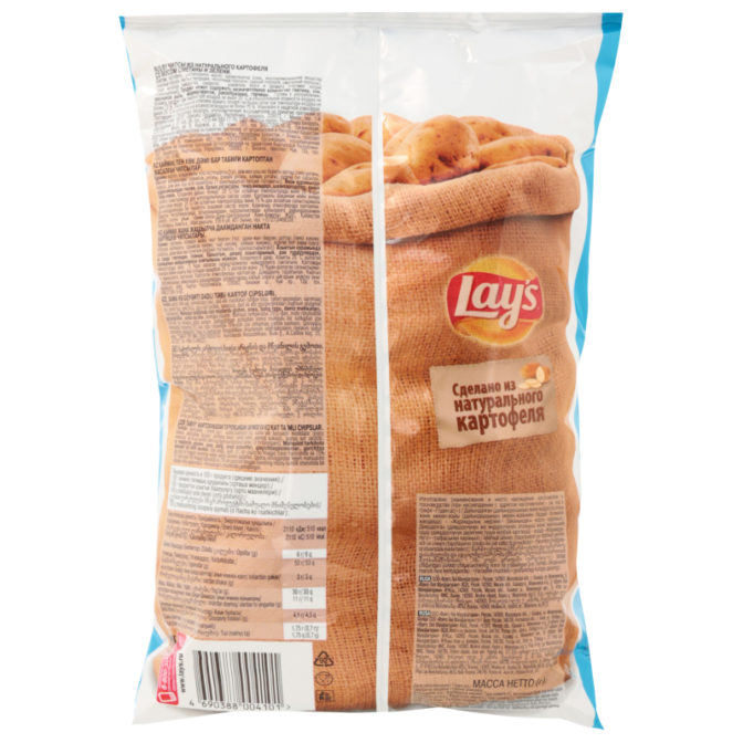 Чипсы картофельные Сметана и зелень Lays м/у 150г