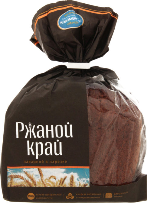 Хлеб Коломенское Ржаной край заварной в нарезке, 300 г