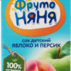Сок для детей от 3лет Яблоко и персик ФрутоНяня т/п 0.5л