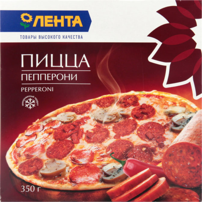 Пицца Лента пепперони замороженная, 350 г
