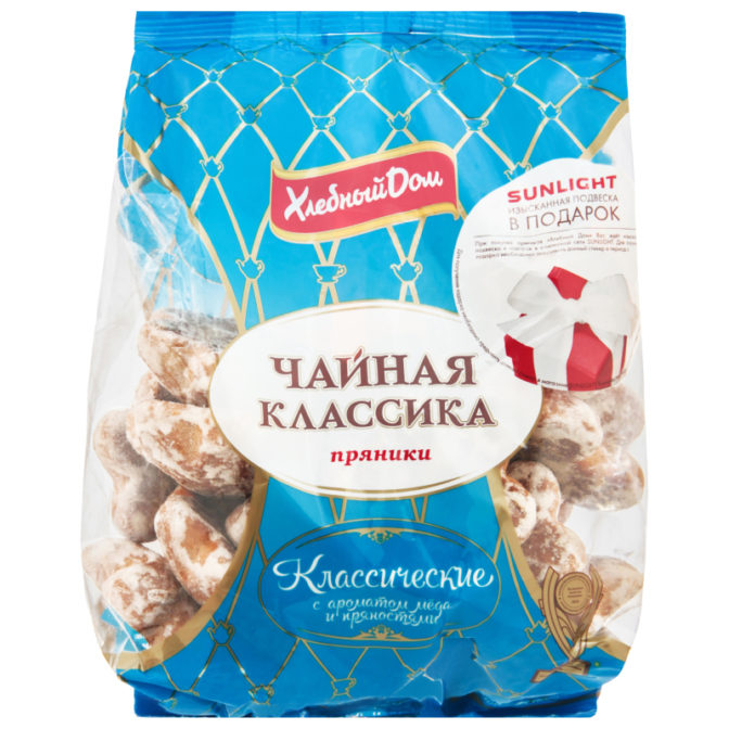 Пряники Хлебный Дом Чайная классика Классические с ароматом мёда и пряностями, 500 г