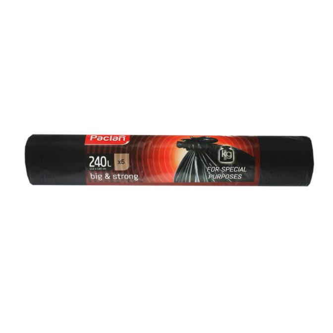 Пакеты для мусора Paclan Big&Strong 140х112см 240л 5шт, упак