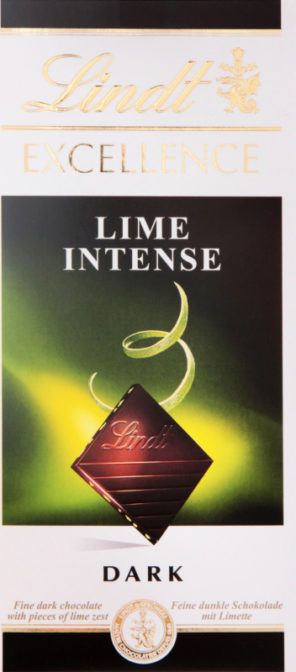 Шоколад Lindt Excellence Lime Intense темный с лаймом 47%, 100 г