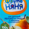 Сок для детей от 3лет Яблоко и груша ФрутоНяня т/п 0.5л