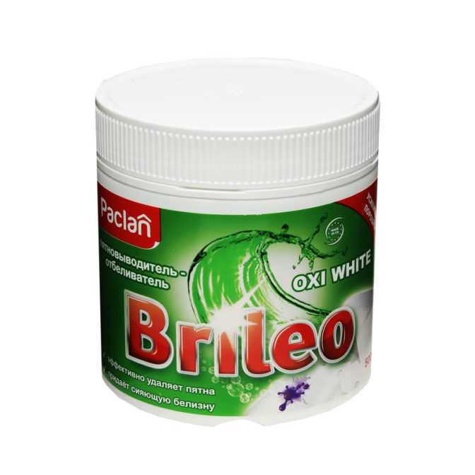 Пятновыводитель-отбеливатель Paclan Brileo Oxi White, 500 г