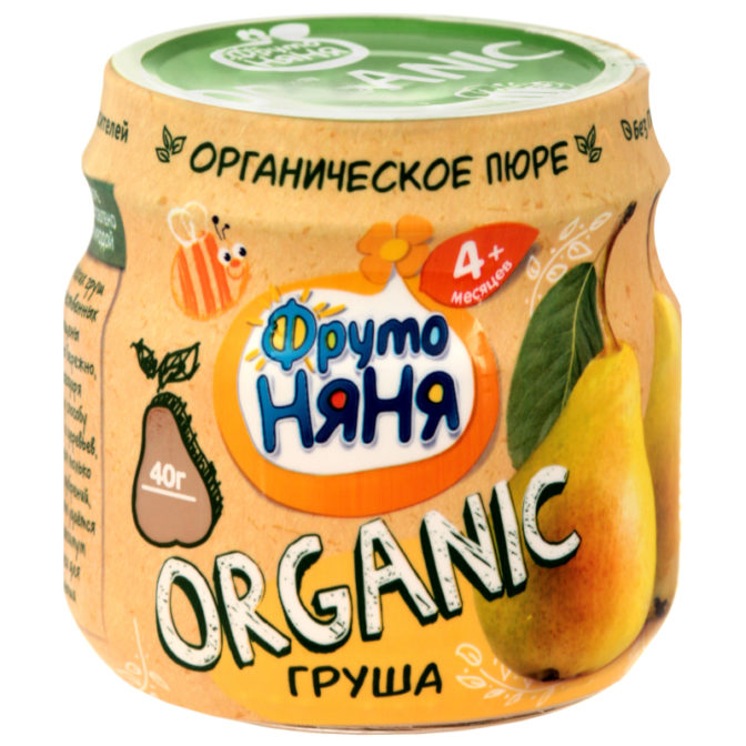 Пюре для детей ФрутоНяня Груша, 80 г