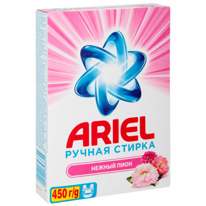 Стиральный порошок Ariel Ручная стирка Нежный пион, 450 г