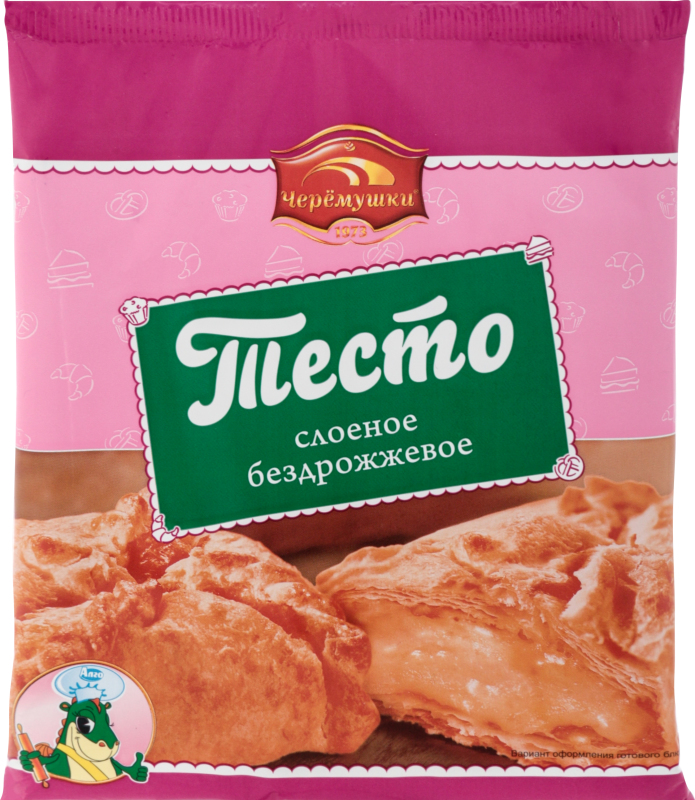 Тесто Черёмушки слоеное бездрожжевое, 500 г