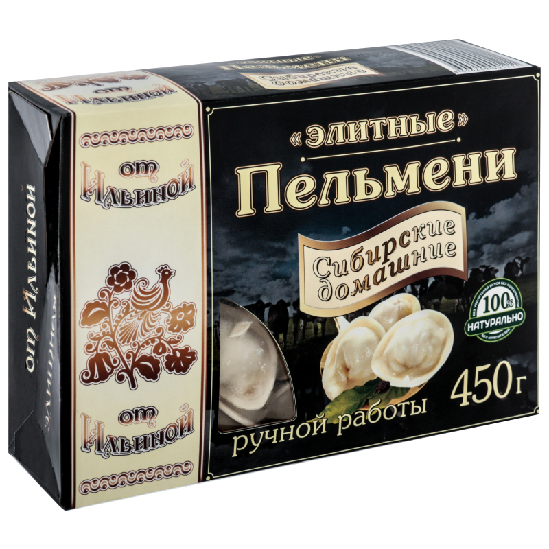 Пельмени От Ильиной Сибирские домашние, 450 г