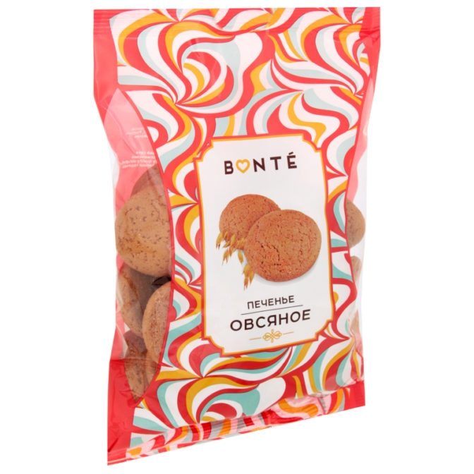 Печенье Bonte Овсяное, 400 г