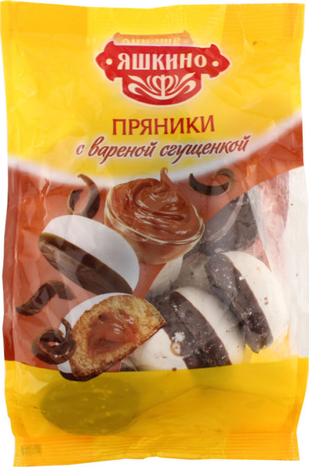 Пряники с вареной сгущенкой Яшкино м/у 350г
