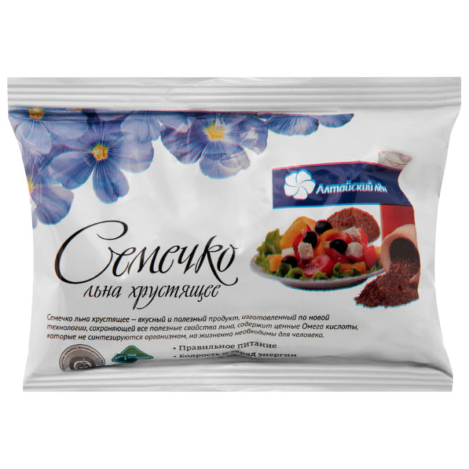 Семечко льна Алтайский лен хрустящее, 100 г