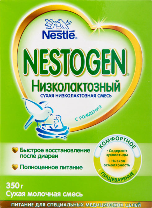 Смесь для детей Nestle Nestogen Низколактозый сухая молочная от 0 месяцев, 350 г