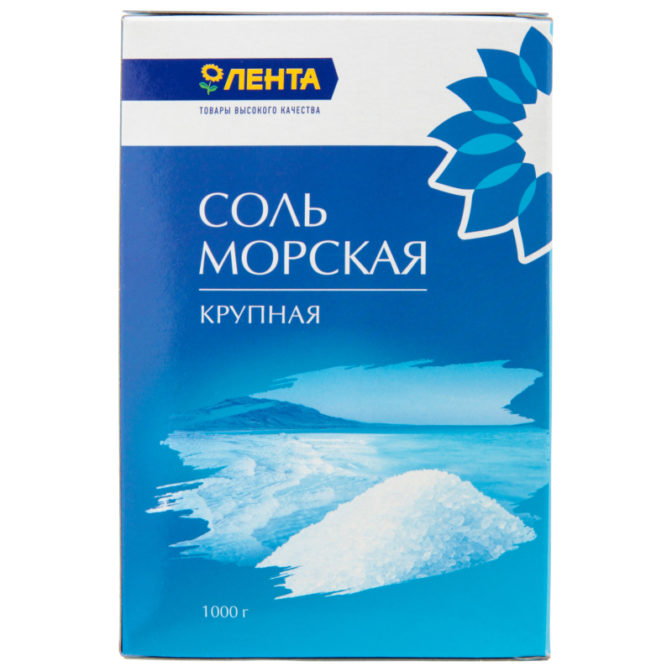 Соль Лента морская крупная, 1000 г