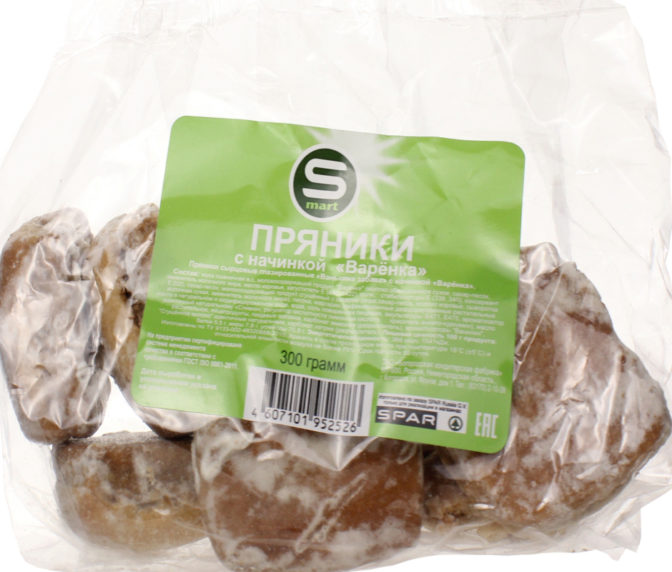 Пряники с начинкой Варёнка Smart м/у 300г