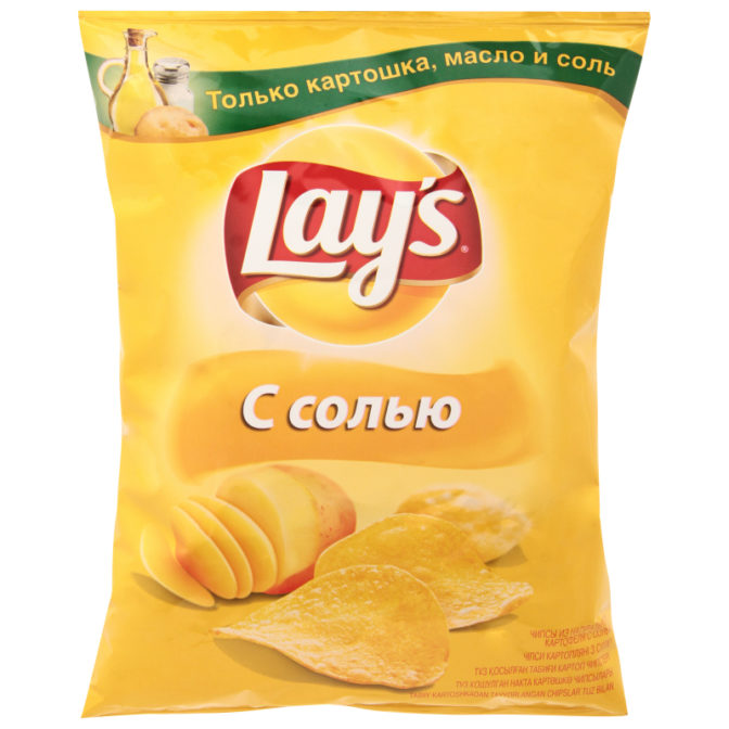 Чипсы картофельные С солью Lays м/у 80г
