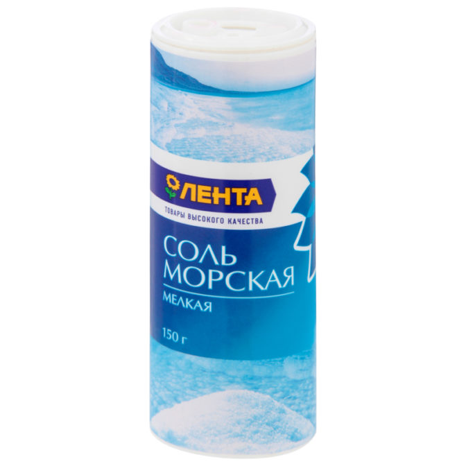 Соль Лента морская мелкая, 150 г