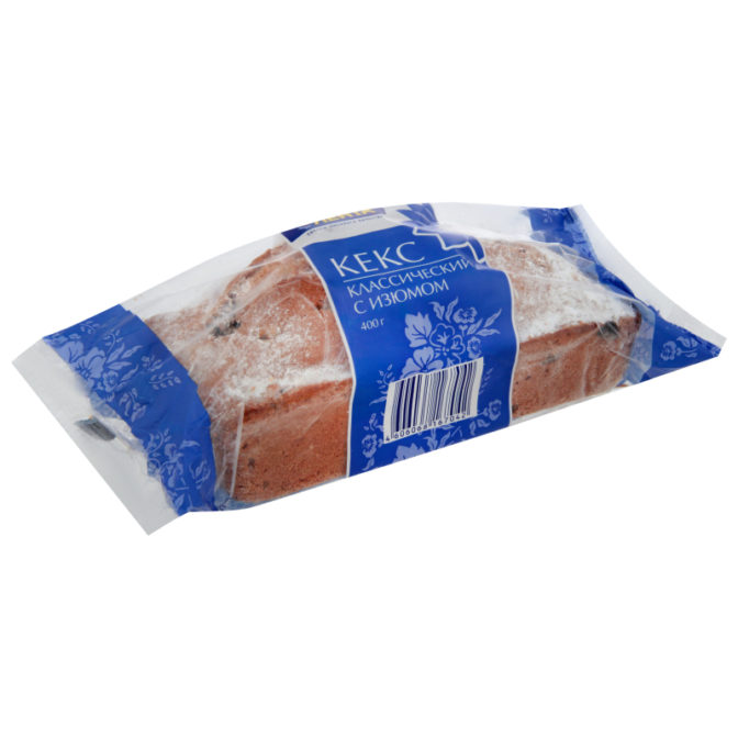 Кекс Лента Классический с изюмом, 400 г