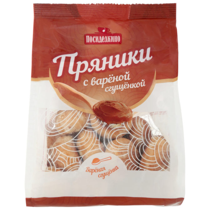 Пряники Посиделкино Классические мини с вареной сгущенкой, 300 г
