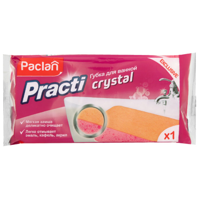 Губка для ванной Paclan Practi Crystal