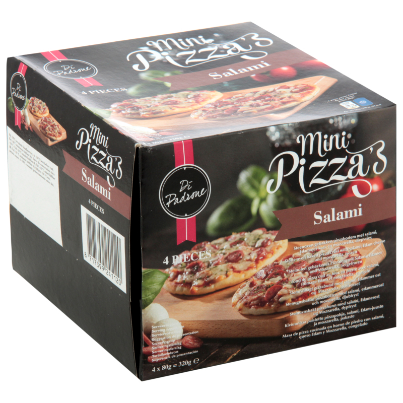 Мини-пицца Di Padrone Salami 4шт, упак