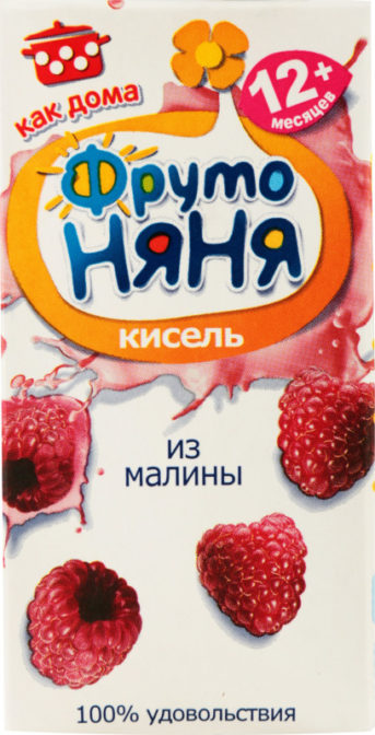 Кисель ФрутоНяня Малина, 200 мл