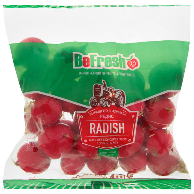 Редис BeFresh Radish красный, 500 г