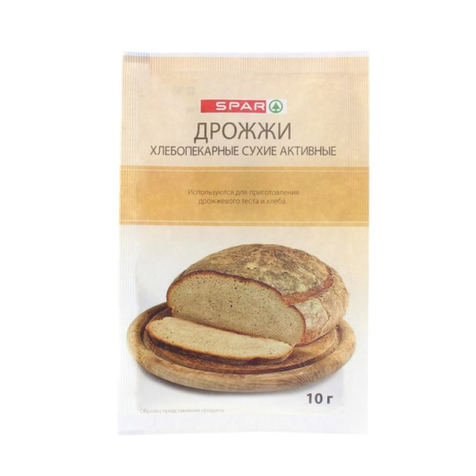 Дрожжи хлебопекарные активные сухие SPAR м/у 10г