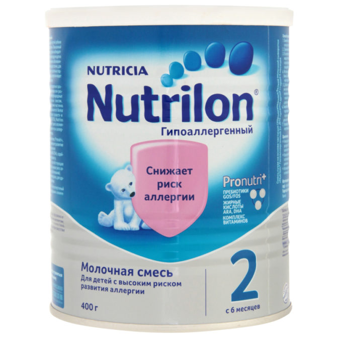 Смесь для детей Nutrilon Гипоаллергенный 2 сухая молочная от 6 месяцев, 400 г