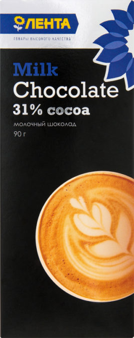 Шоколад Лента молочный, 90 г