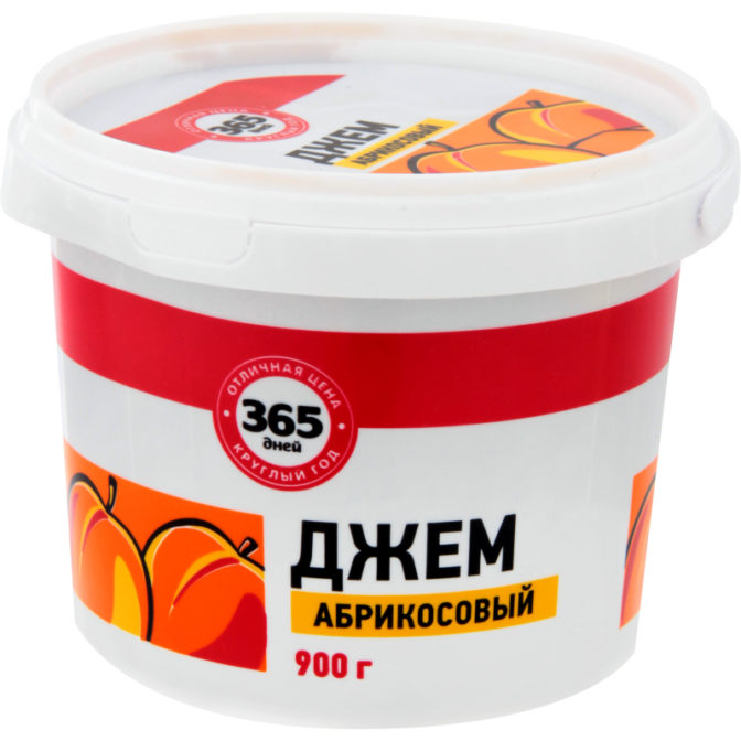 Джем 365 дней Абрикосовый, 900 г