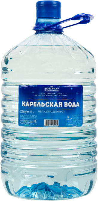 Вода минеральная природная питьевая столовая "Карельская вода" негазированная ПЭТ 11л