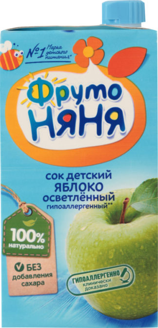 Сок для детей от 3лет Яблоко ФрутоНяня т/п 0.5л