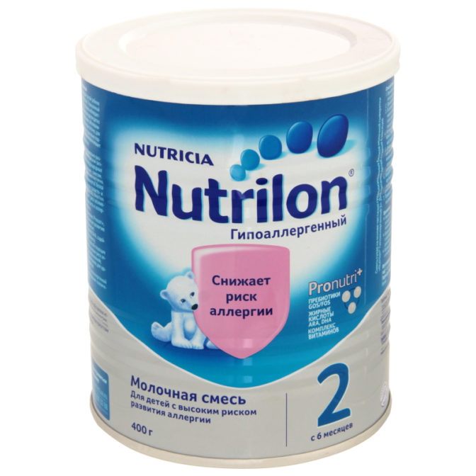 Смесь для детей Nutrilon Гипоаллергенный 2 сухая молочная от 6 месяцев, 400 г